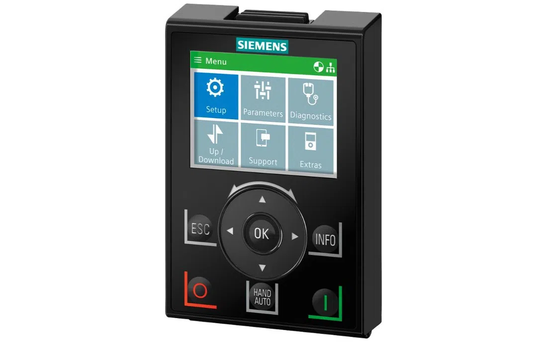 6SL3255-0AA00-4JA2, Sinamics G, IOP-2 (intelligens operátor-panel)