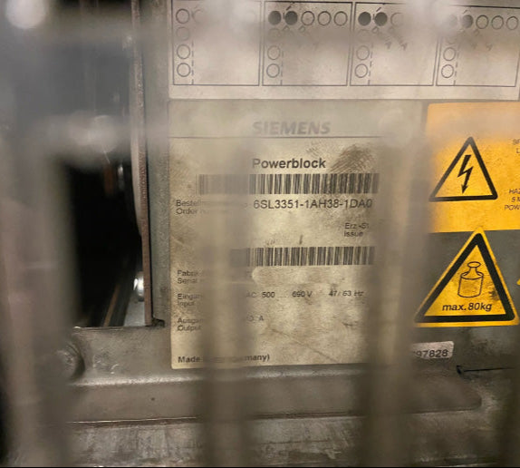 6SL3351-1AH38-1DA0 (Ersatzmodul: 6SL3351-1AG38-1DA1), Sinamics AC-Antriebsleistungsmodul, 810A, 558kW