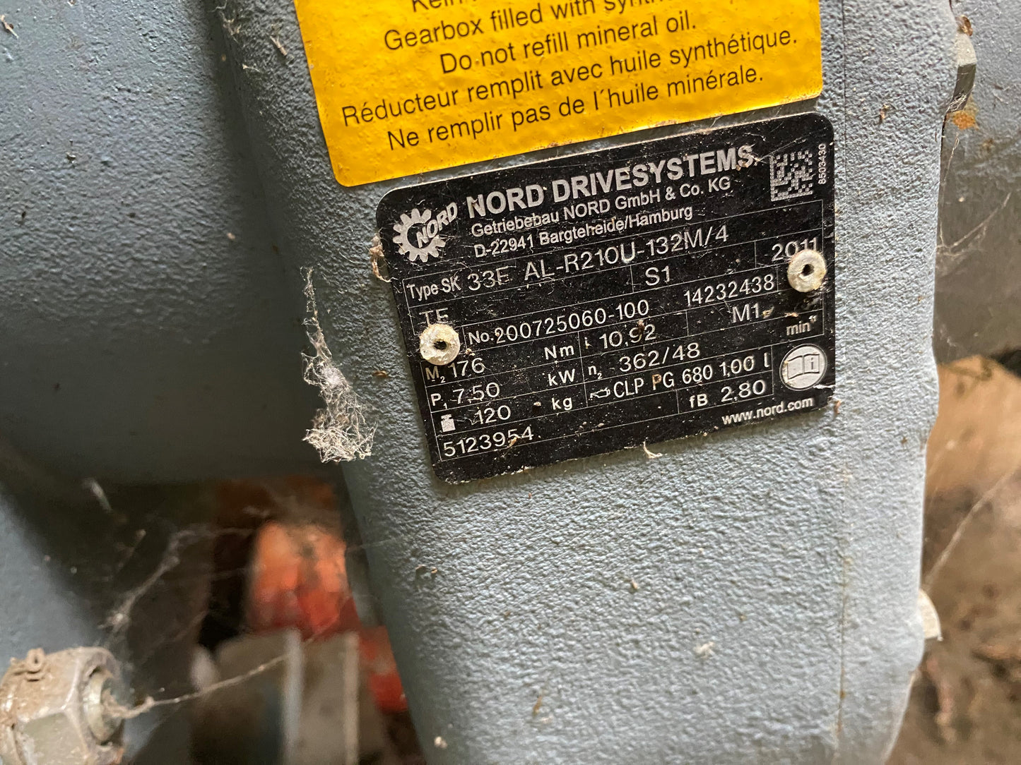 NM063BY01L06B, NETZSCH, NEMO, progresszív üregszivattyú, 7.5-8.6 kW -os teljesítménnyel