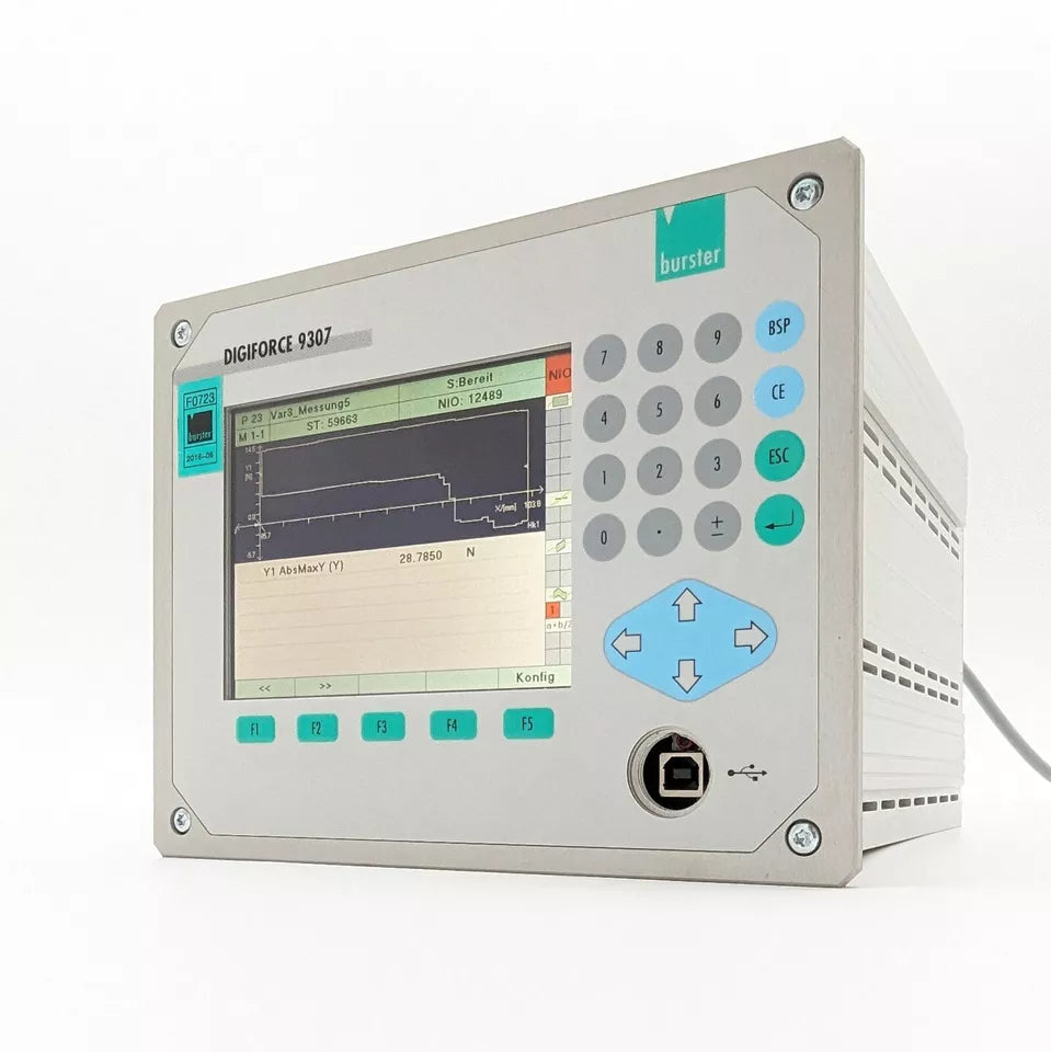 9307-V0202, Digiforce 9307, Burster többcsatornás nyomóerő monitor és funkcionális tesztelő