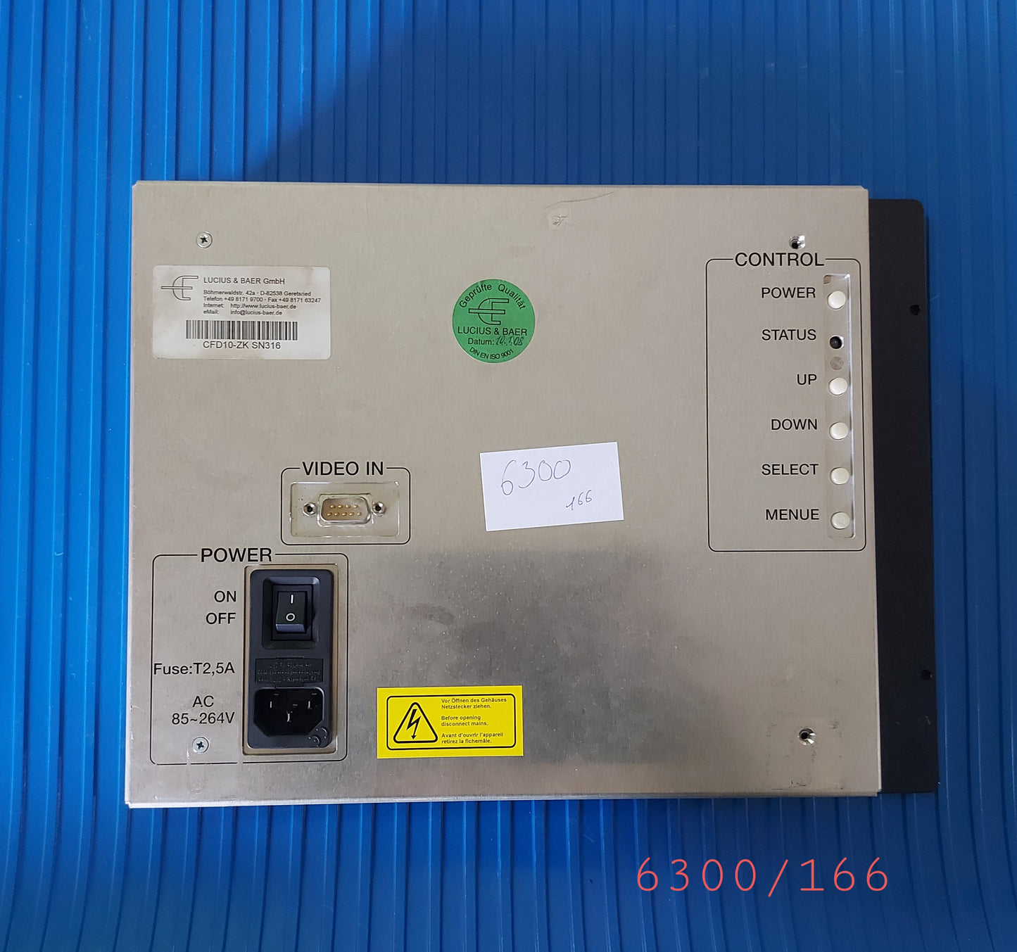 CFD10-ZK SN316, Lucius & Baer-Display, Terminal