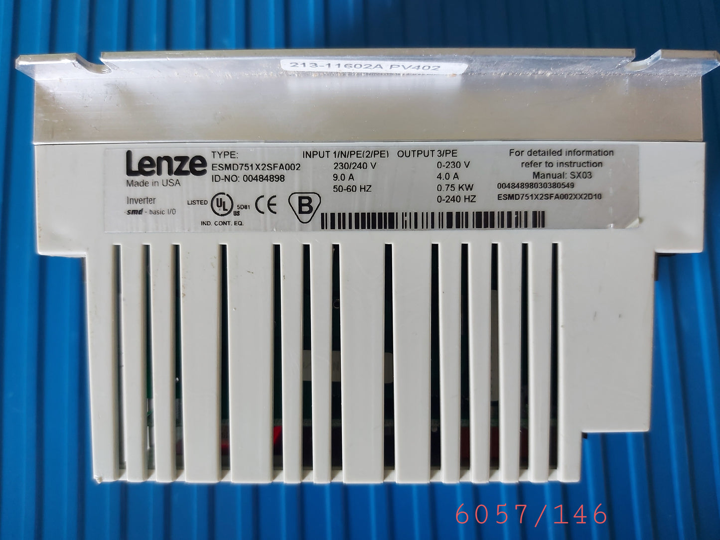 ESMD751X2SFA002, Lenze SMD-Wechselrichter, 0,75 kW
