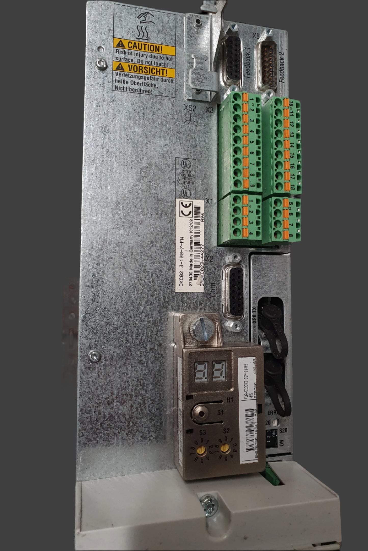 DKC02.3-100-7-FW, Indramat, Bosch, 100A, AC servo amplifier