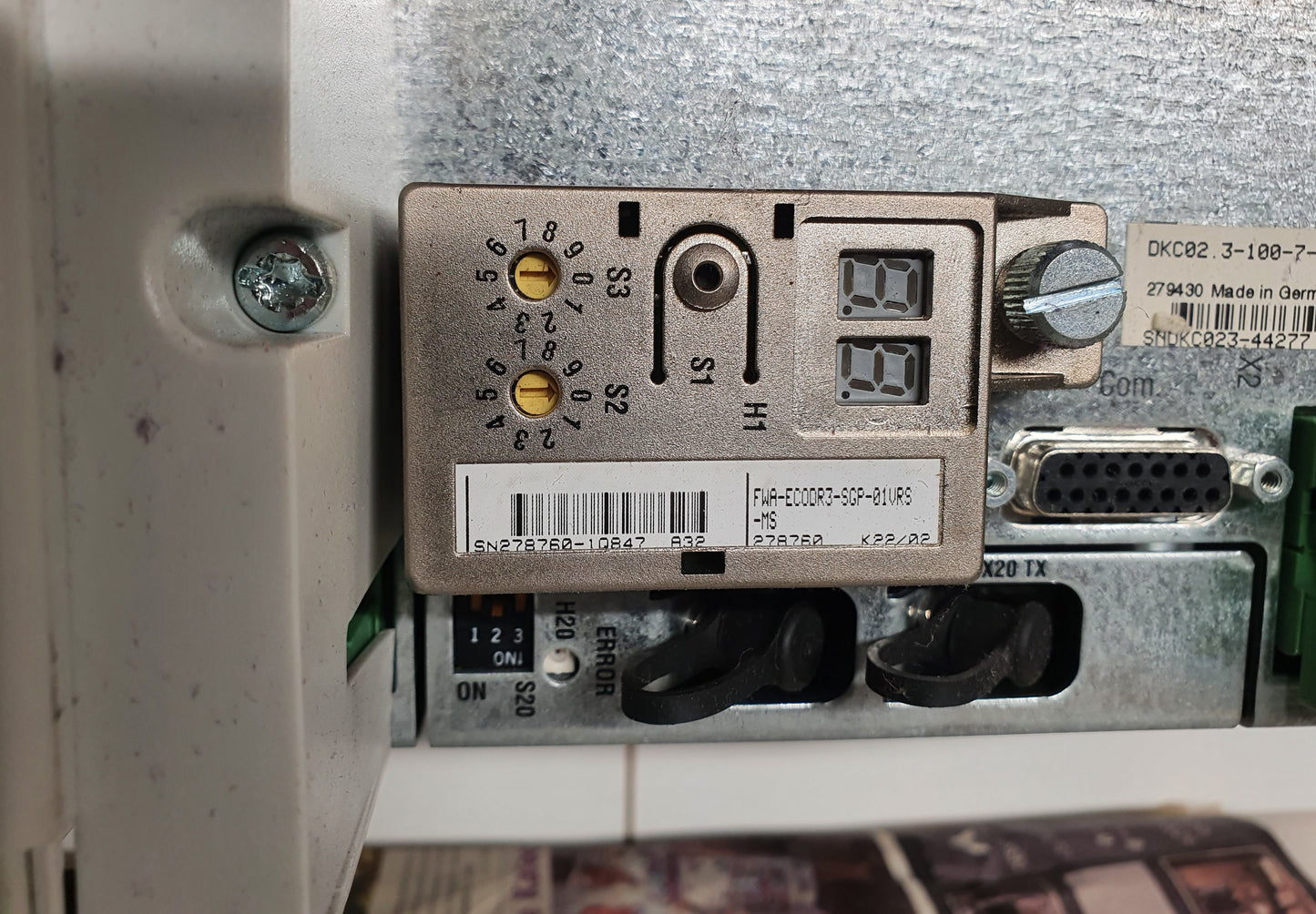 DKC02.3-100-7-FW, Indramat, Bosch, 100A, AC servo amplifier