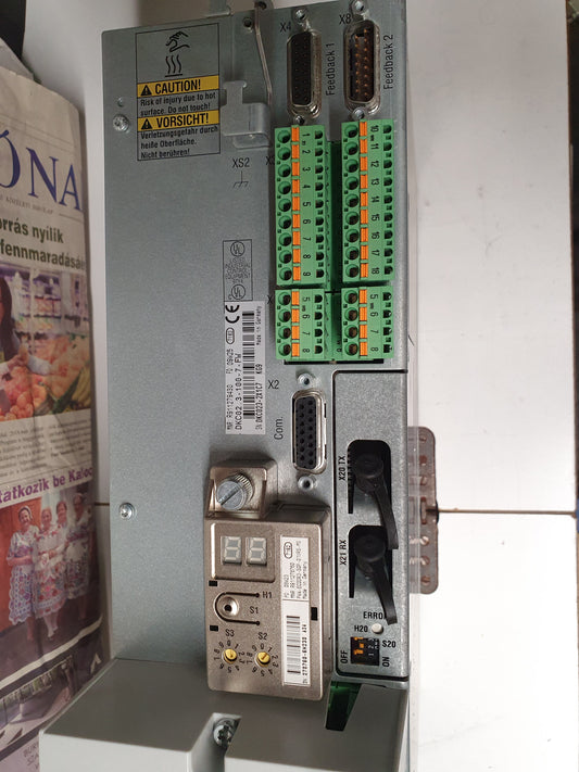 DKC02.3-100-7-FW, Indramat, Bosch, 100A, AC-szervo erősítő