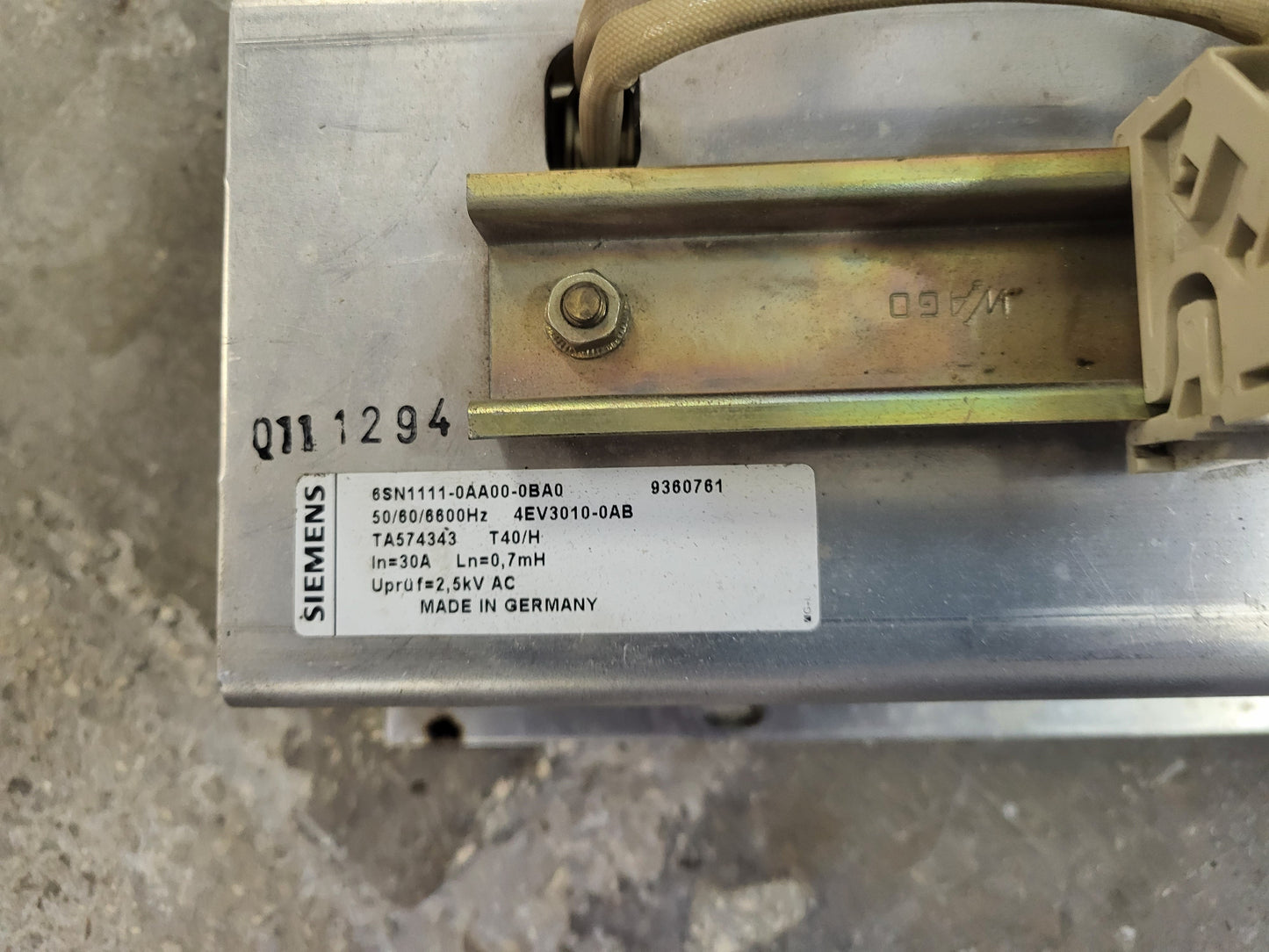 6SN1111-0AA00-0CA1 (+6SN1111-0AA00-0BA0) SIMODRIVE 611 HF REACTOR module, 36kW, UL