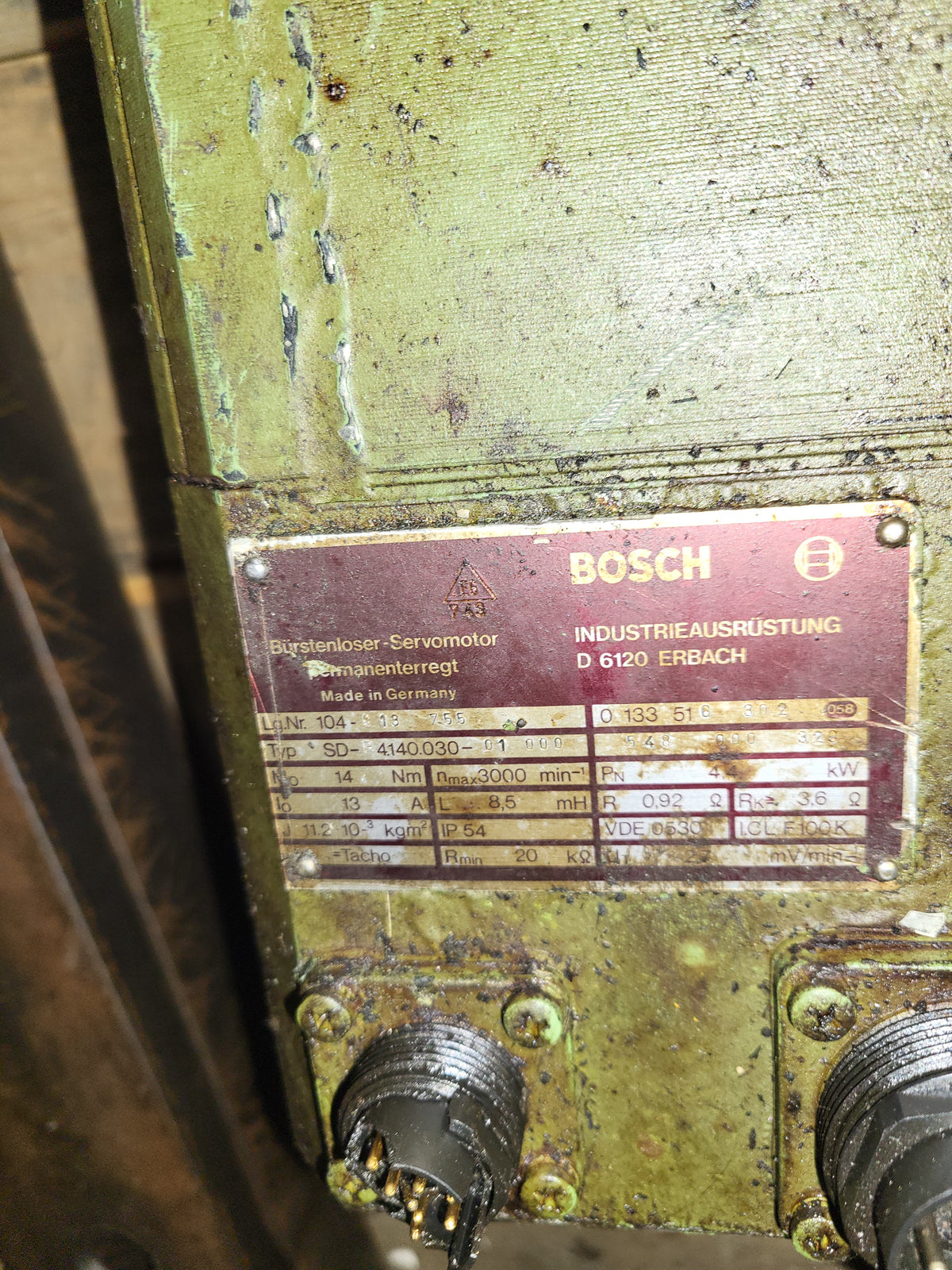 SD-B4.140.030-01.000, Bosch, kefe nélküli szervo motor, 4.4kW, 14Nm