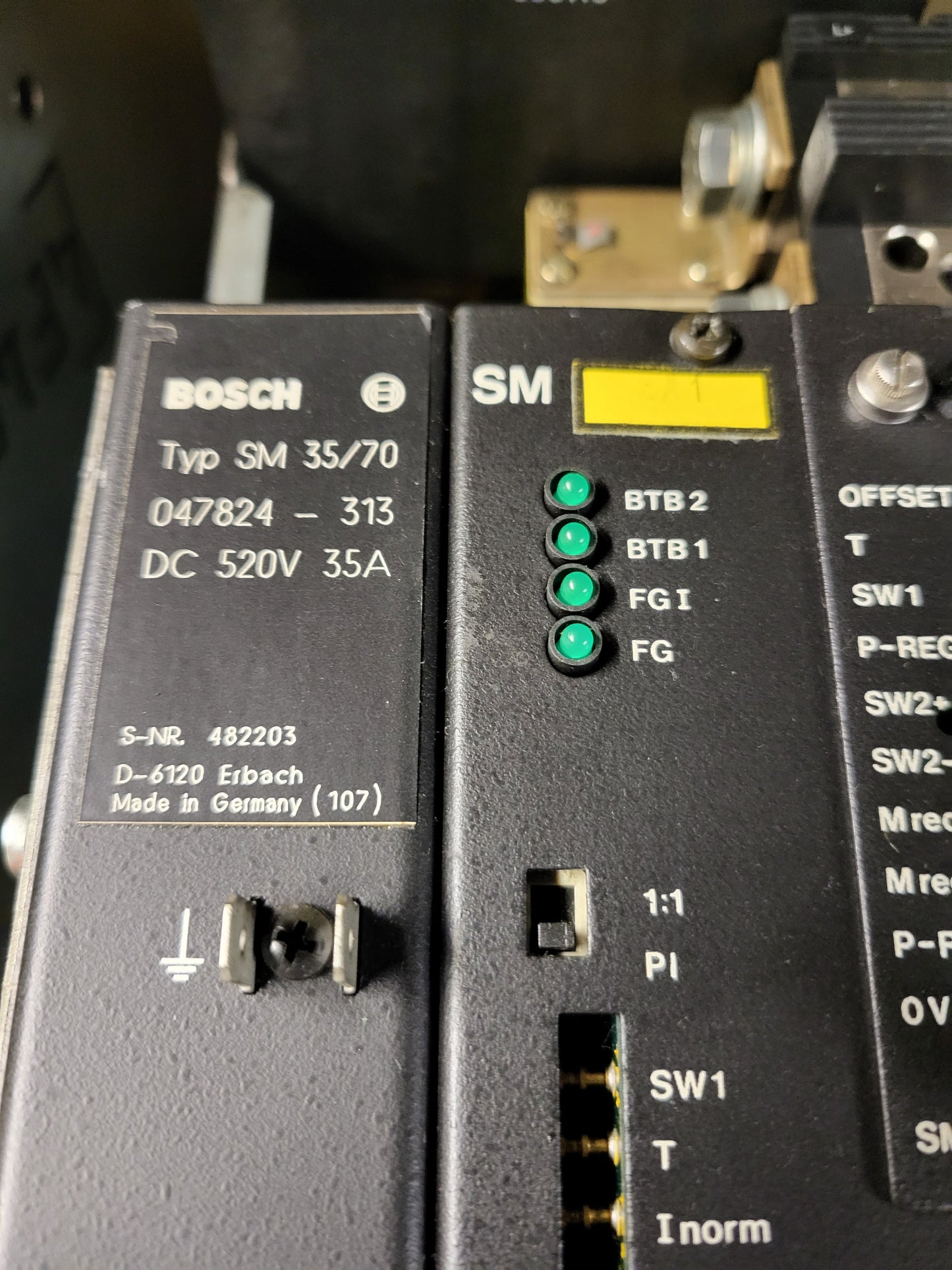 SM 35/70, Bosch, (047824-313), 35Amp, szervo hajtás