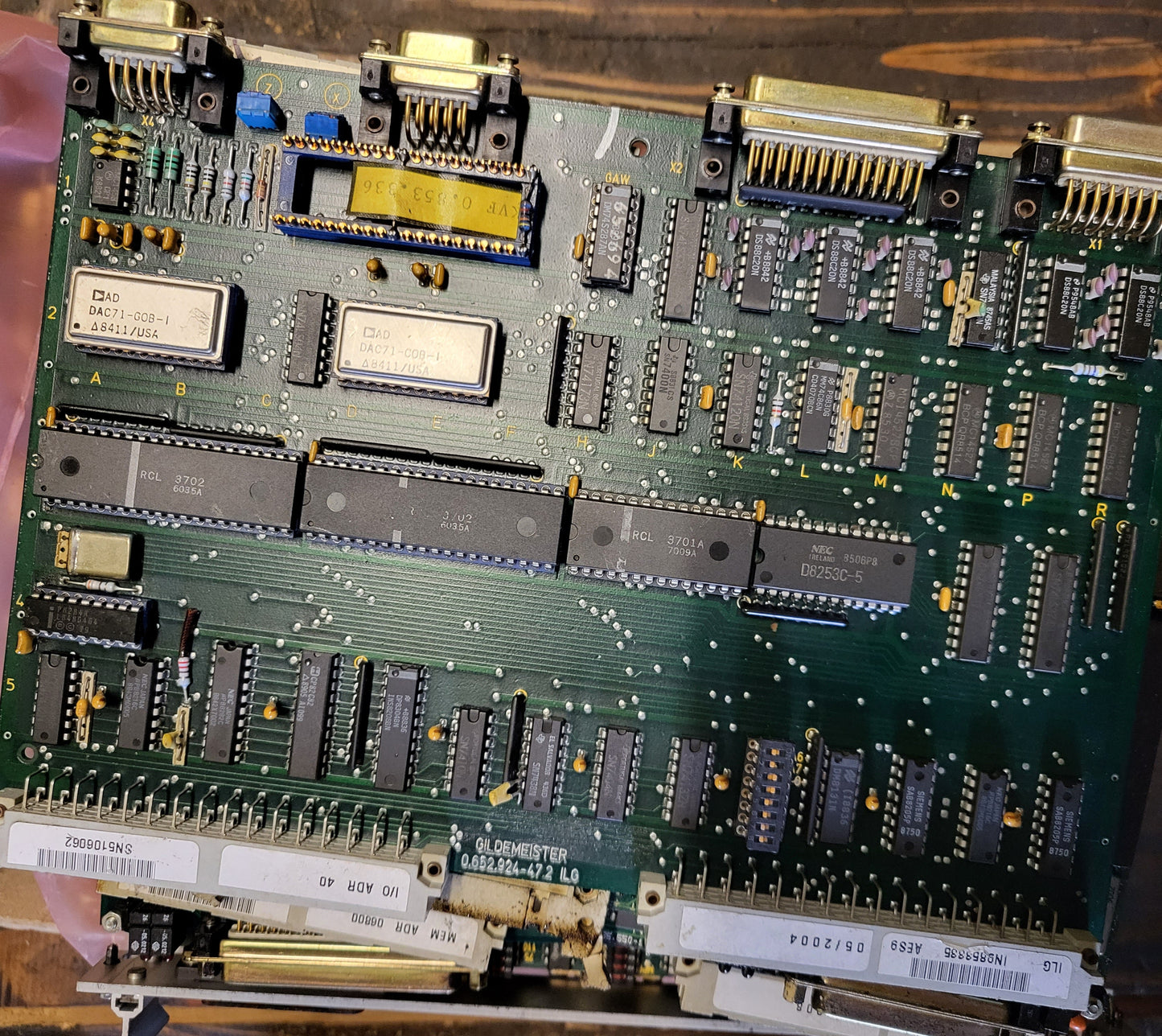 0.652.924-47.2 ILG, Gildemeister-Steuerkarte