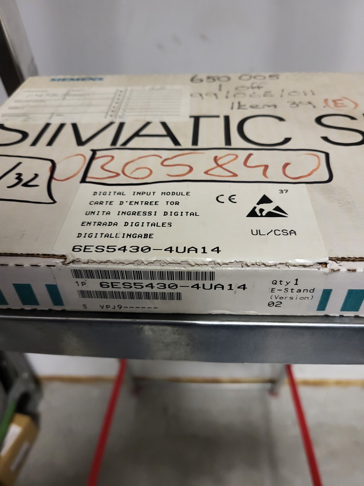 6ES5430-4UA14, SIMATIC S5, digitális bemeneti kártya