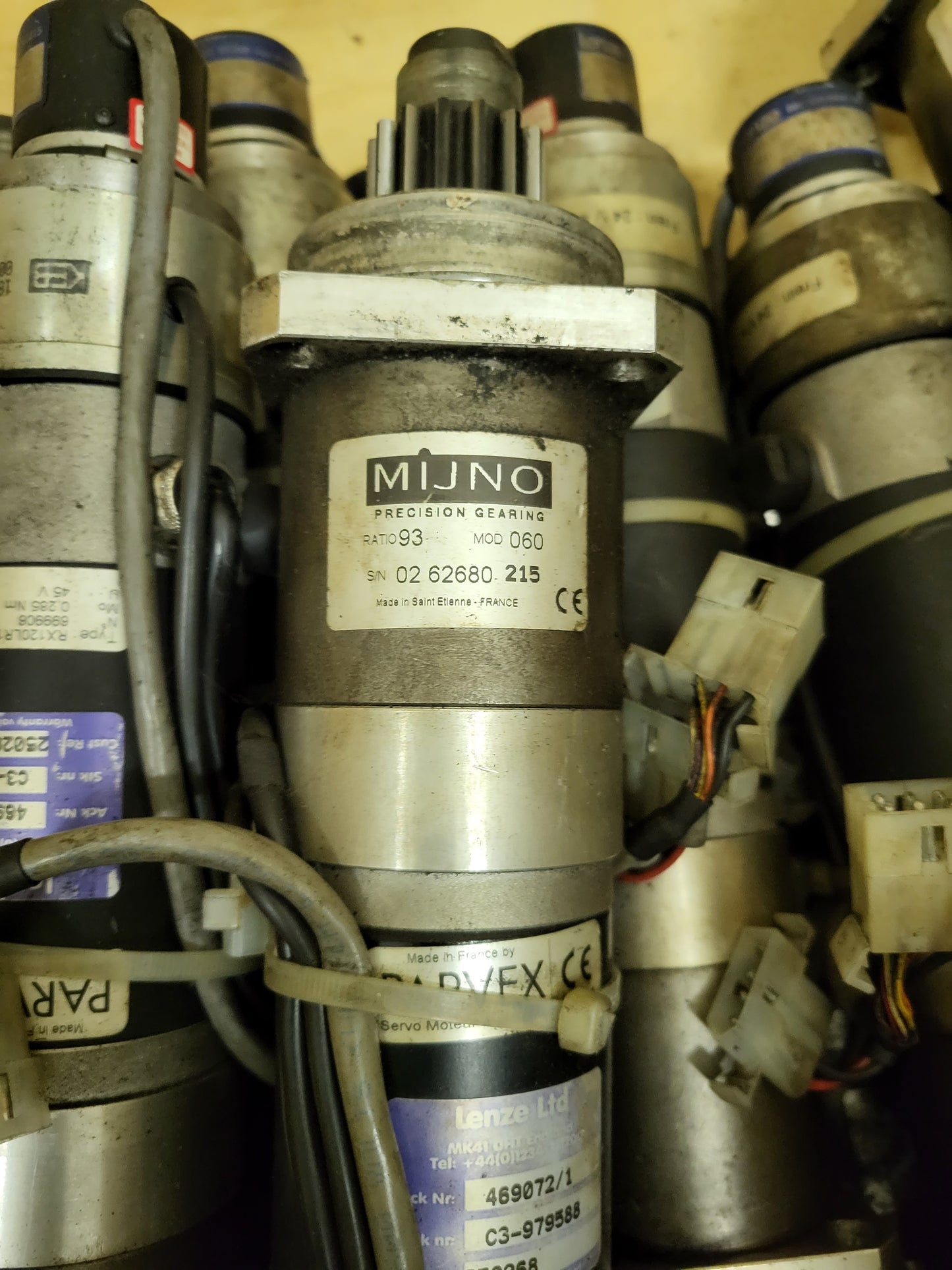 RX120LR1207 Parvex brand, DC servo motor (+ Mijno gear), 0.285Nm