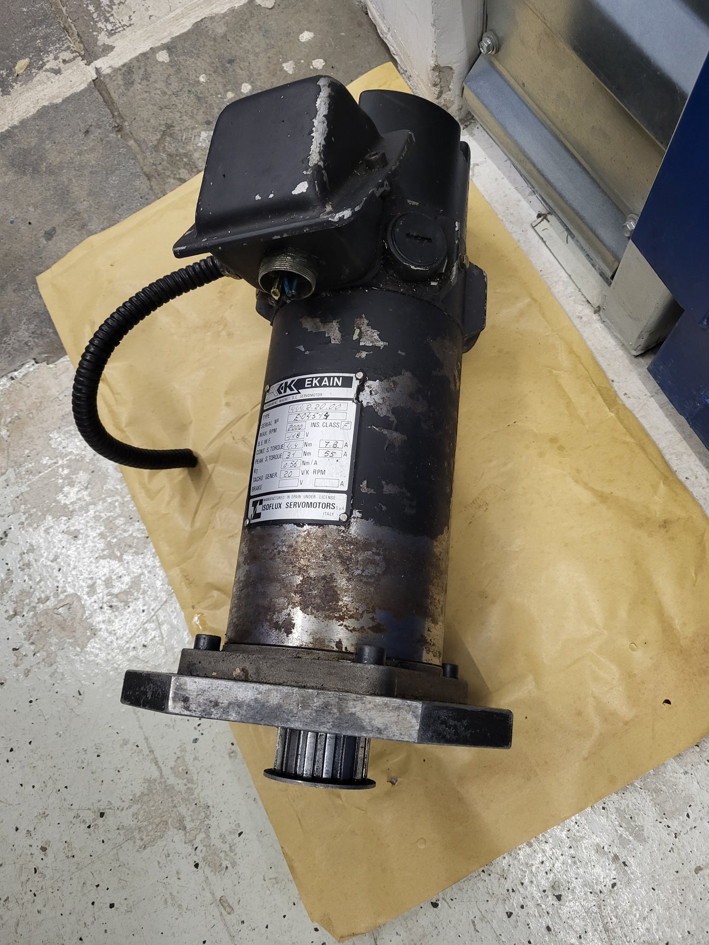 444.2.20.00, Ekain, Isoflux, DC-Servomotor, 4,4 Nm, 7,8 A