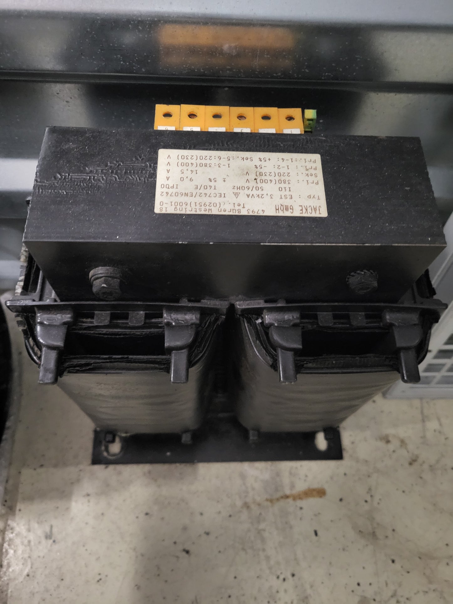 EST 3.2kVA transformer, Jacke Gmbh.
