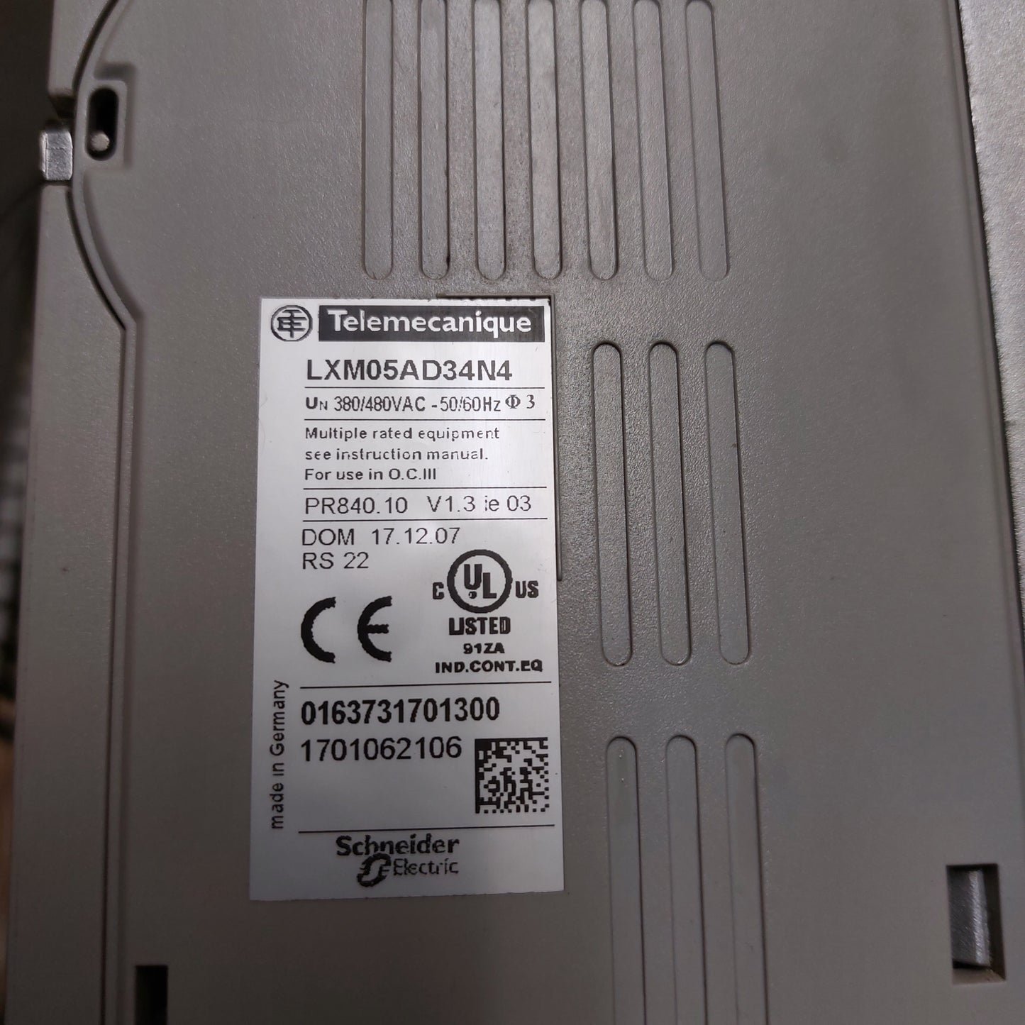 LXM05AD34N4, AC szervo hajtás, Telemecanique/Schneider, 15A, 3 kW, Lexium hajtás