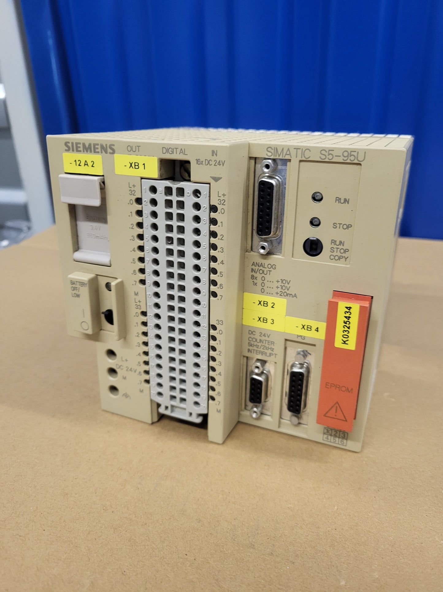 6ES5095-8MA05, Siemens, S5-95U plc unit (compact unit), including its memory module