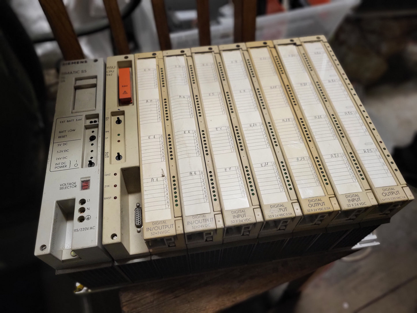 Siemens, Simatic S5, 115U, Siemens, full plc-rack, 942-es CPU-val
