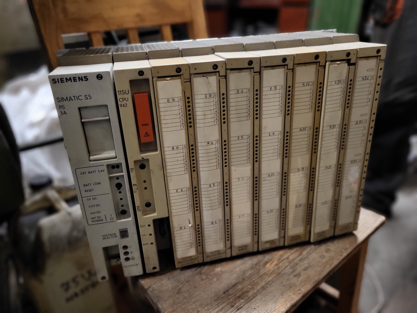 Siemens, Simatic S5, 115U, Siemens, full plc-rack, 942-es CPU-val