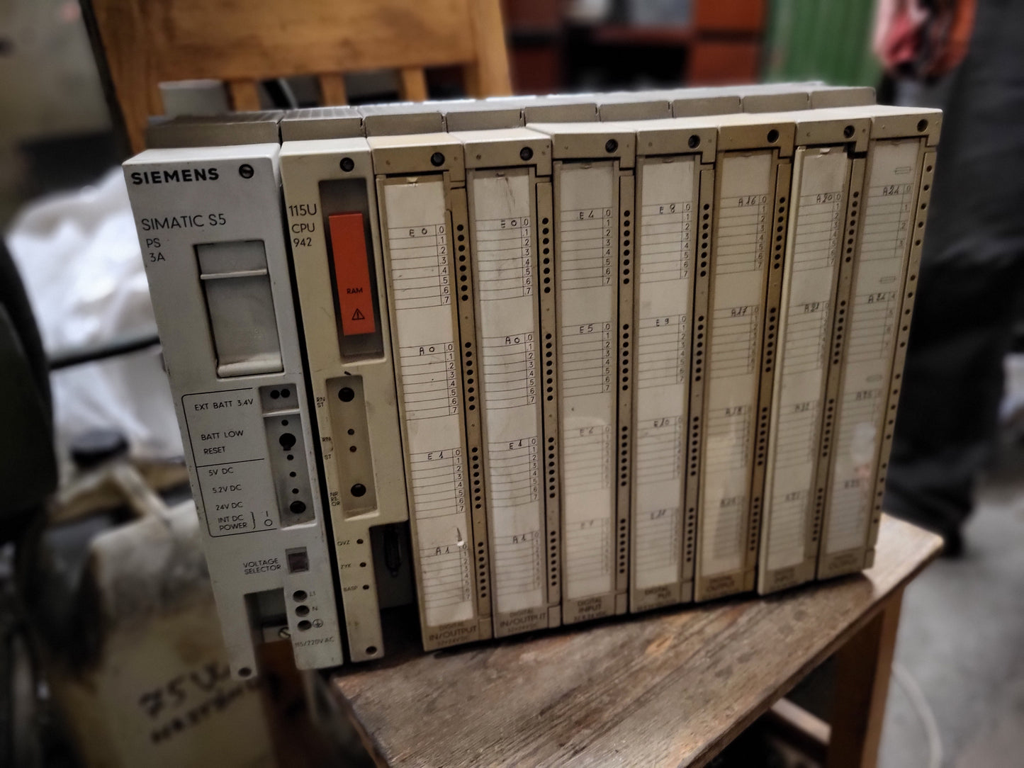 Siemens, Simatic S5, 115U, Siemens, full plc-rack, 942-es CPU-val