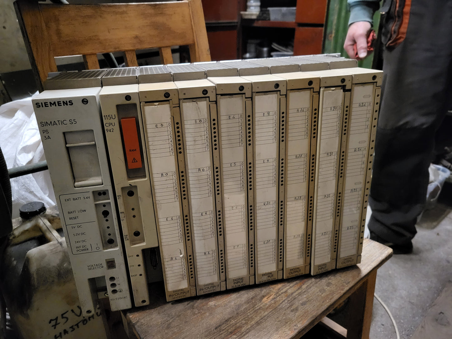 Siemens, Simatic S5, 115U, Siemens, full plc-rack, 942-es CPU-val