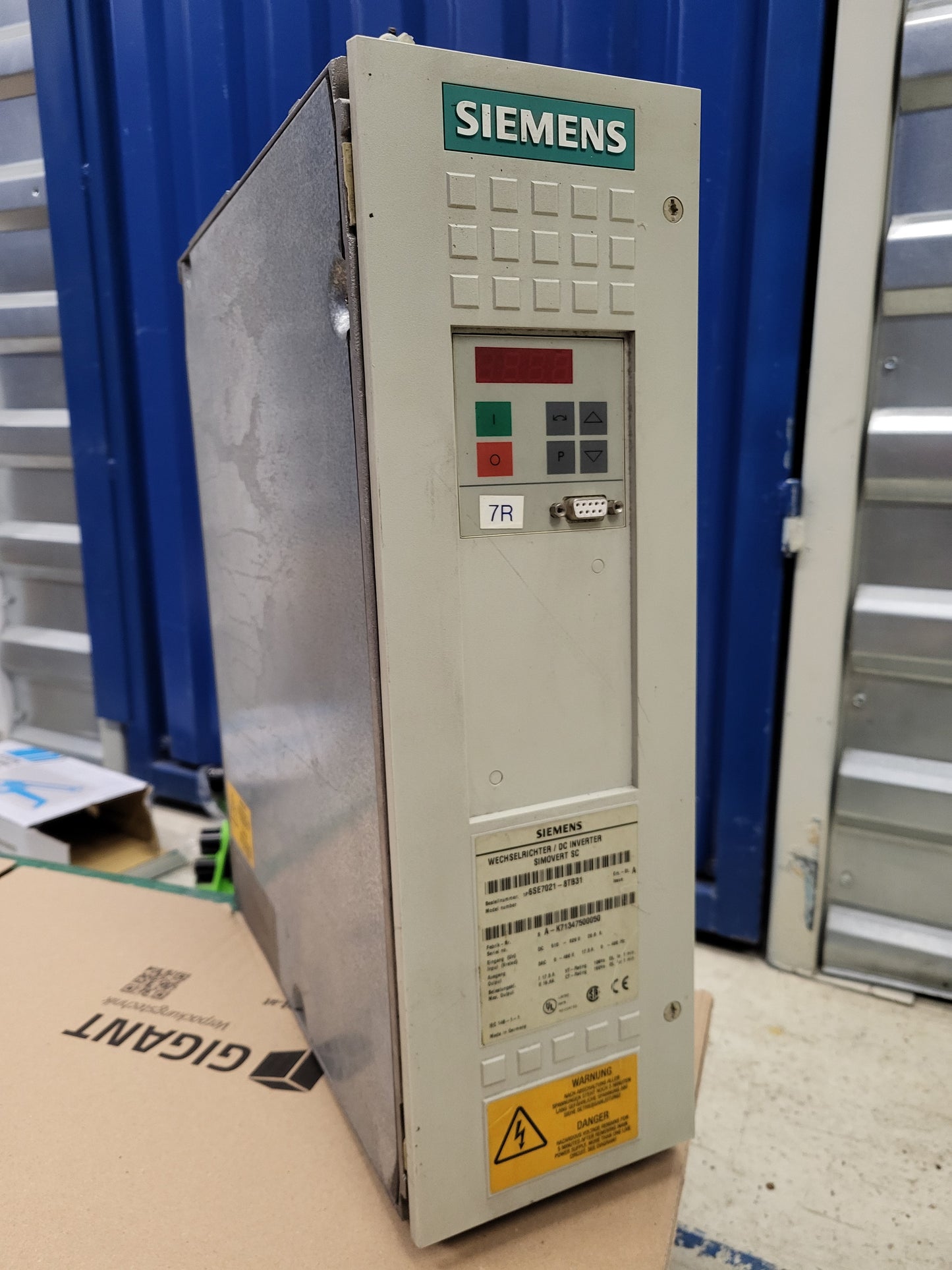 6SE7021-8TB31, Siemens SIMOVERT MASTERDRIVES, inverter, 7.5kW