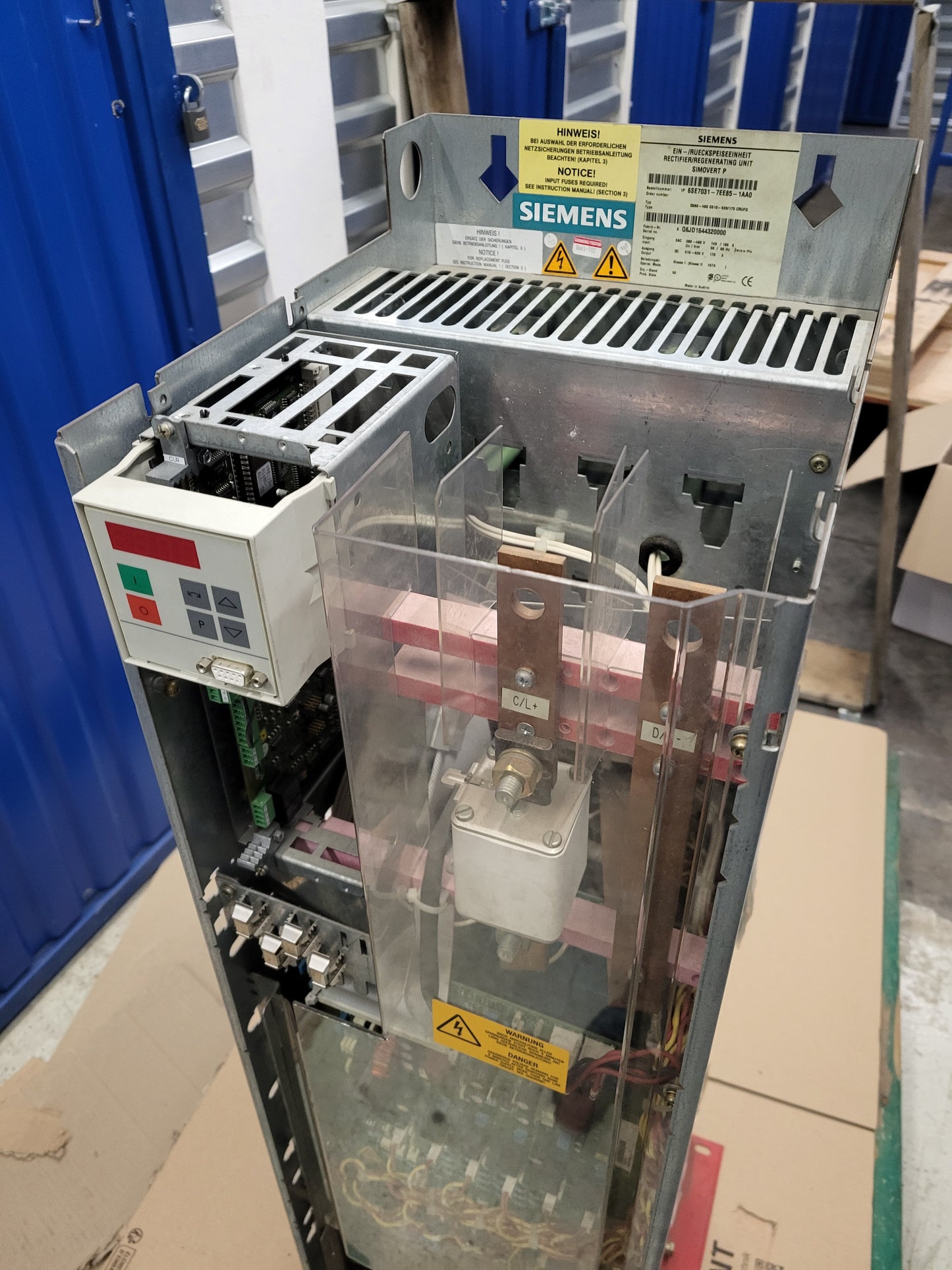 (NEW!) 6SE7031-7EE85-1AA0, Siemens, SIMOVERT Masterdrives, 75kW, 173A infeed/regenerative feedback, power supply module