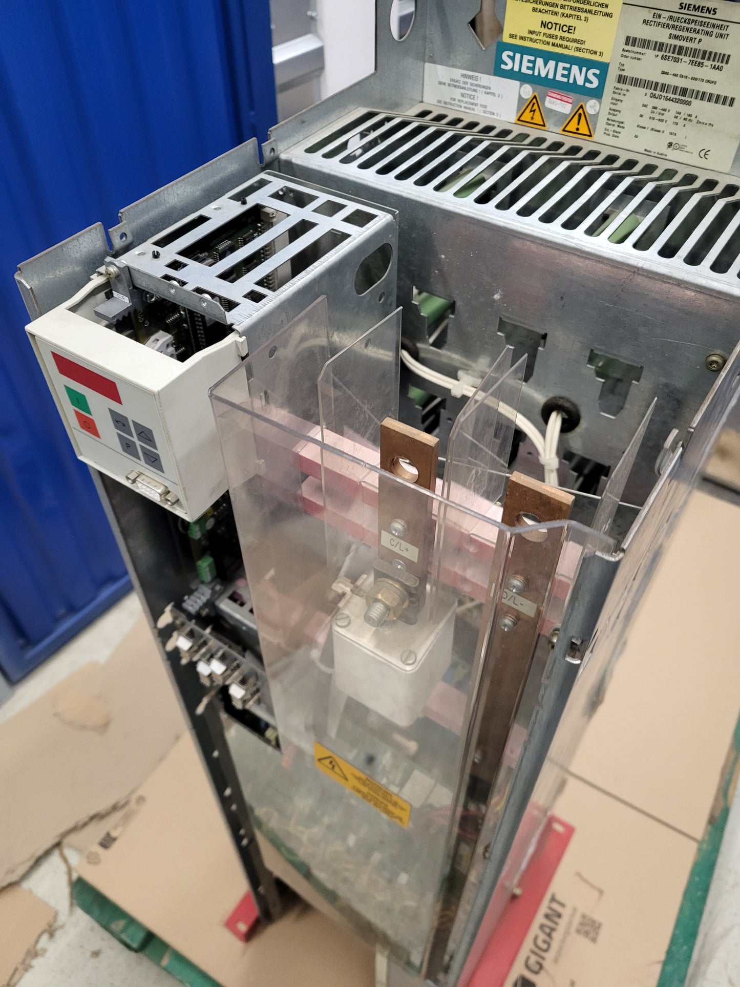 (NEW!) 6SE7031-7EE85-1AA0, Siemens, SIMOVERT Masterdrives, 75kW, 173A infeed/regenerative feedback, power supply module