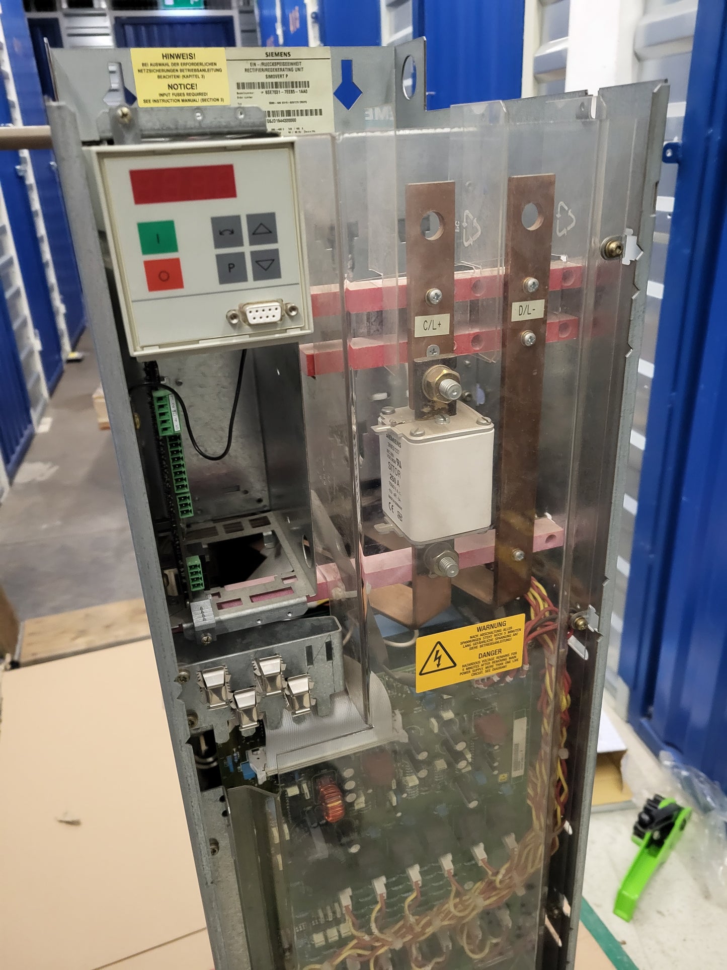 (NEW!) 6SE7031-7EE85-1AA0, Siemens, SIMOVERT Masterdrives, 75kW, 173A infeed/regenerative feedback, power supply module