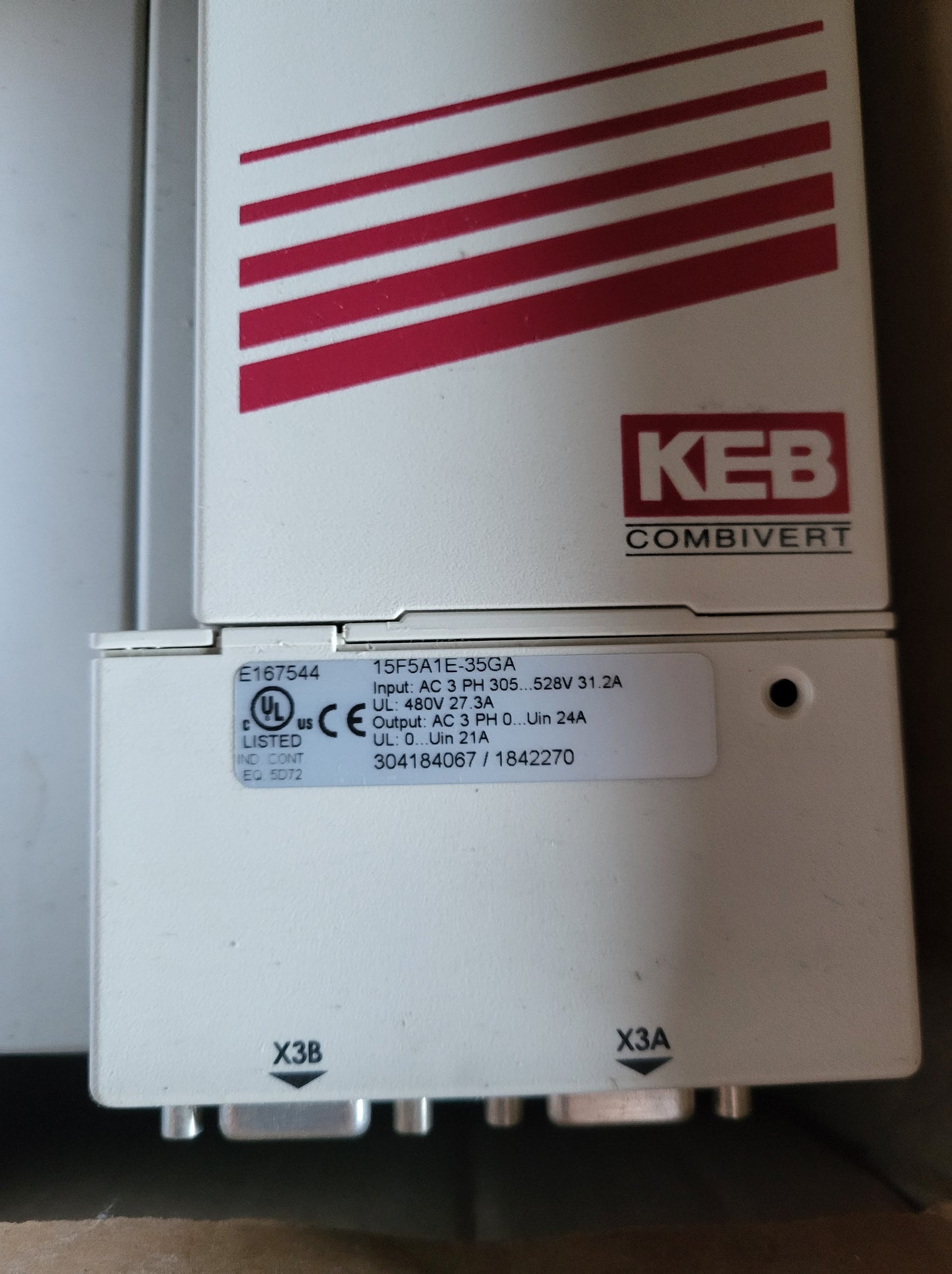 15F5A1E-35GA, 11kW-os frekvenciaváltó, KEB, Combivert F5 Multi