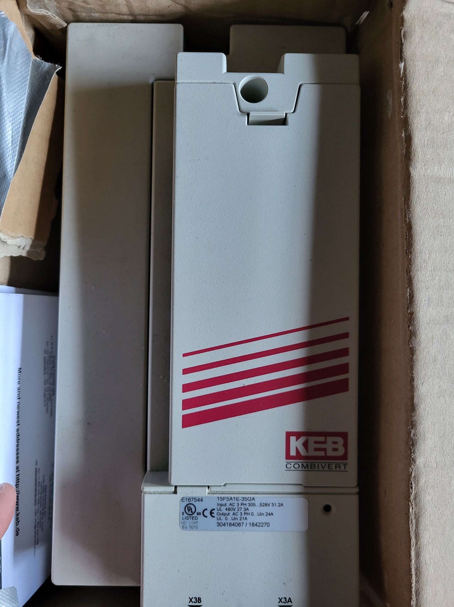15F5A1E-35GA, 11kW-os frekvenciaváltó, KEB, Combivert F5 Multi