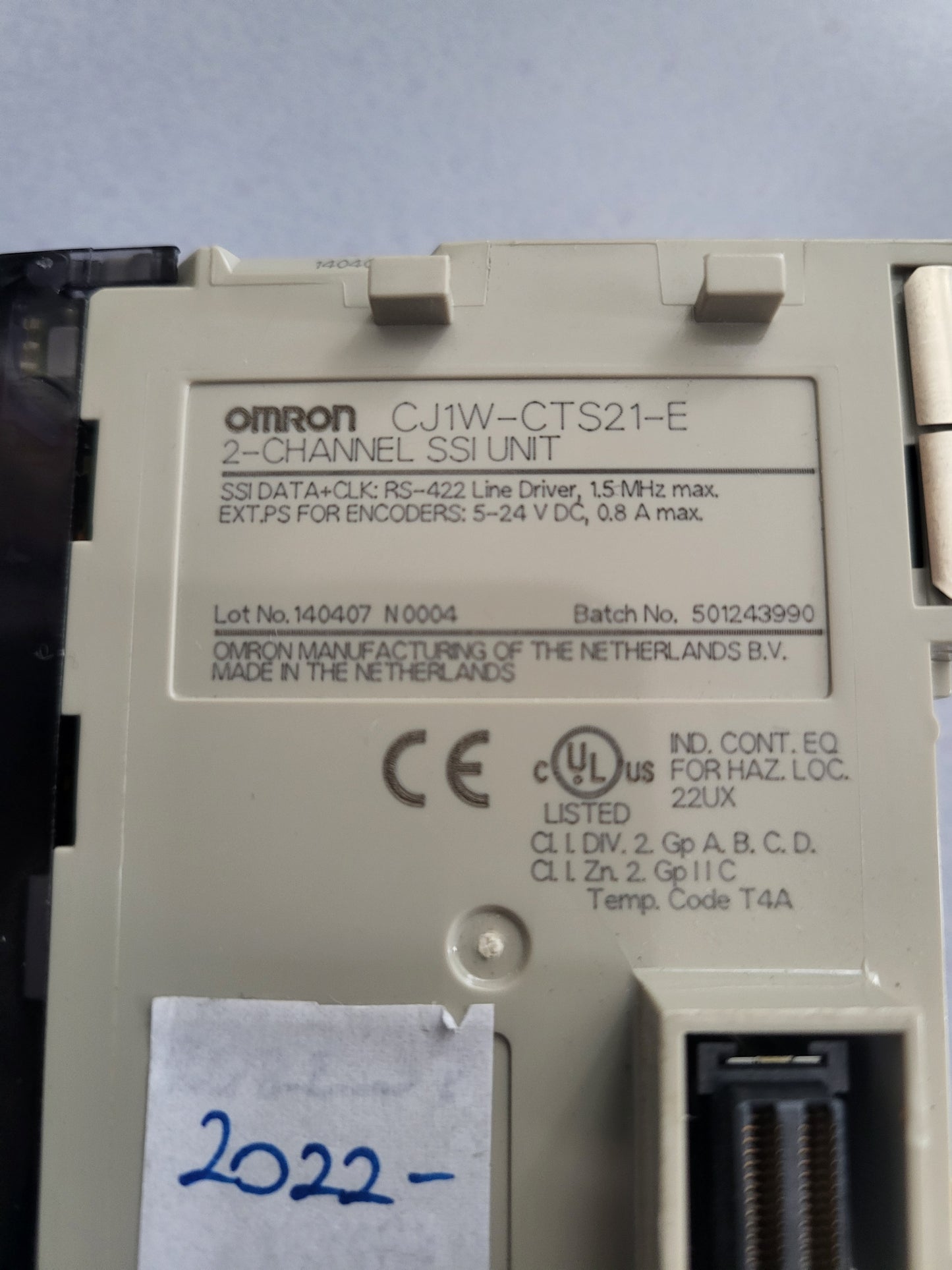 CJ1W-CTS21-E, Omron, high-speed counter input unit