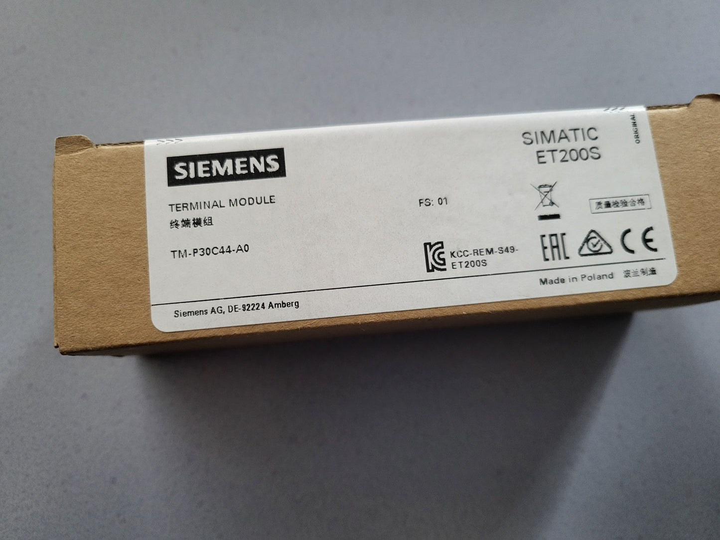 6ES7193-4CK30-0AA0 (TM-P30C44-A0) terminálmodul, Siemens