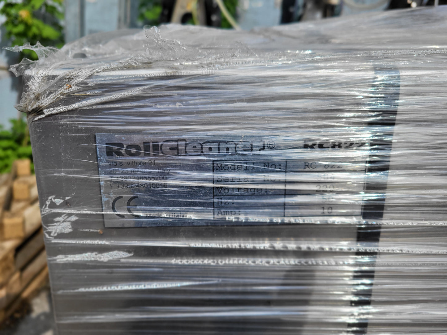 RC822 RollCleaner, henger-tisztító gép