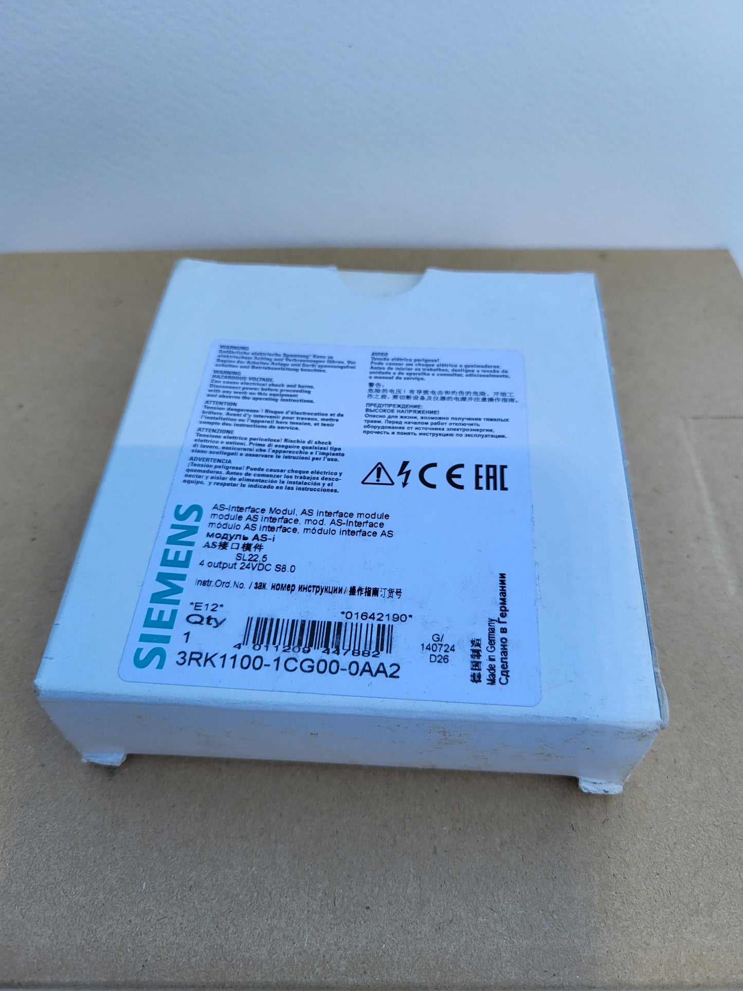 3RK1100-1CG00-0AA2, AS-i SlimLine, interfész modul, Siemens