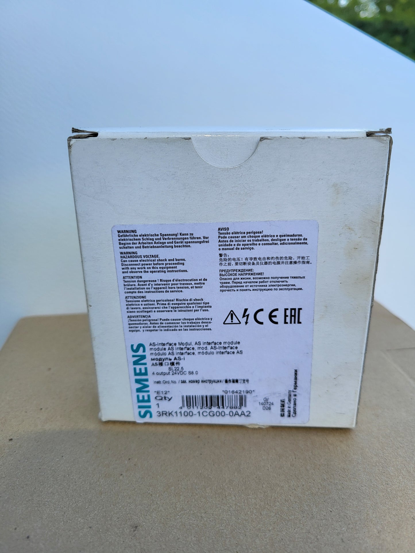 3RK1100-1CG00-0AA2, AS-i SlimLine, interfész modul, Siemens