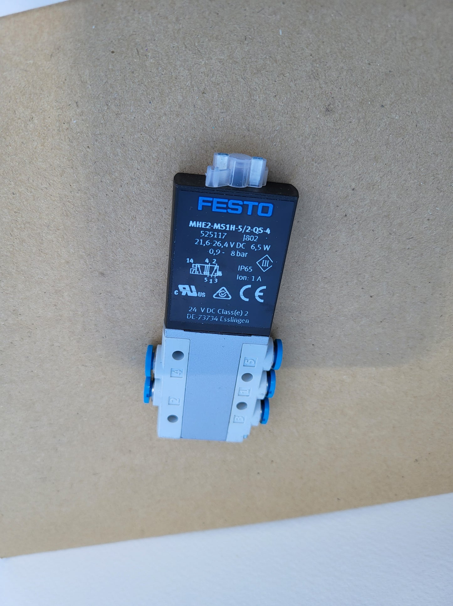 MHE2-MS1H-5/2-QS-4 solenoid valve, Festo