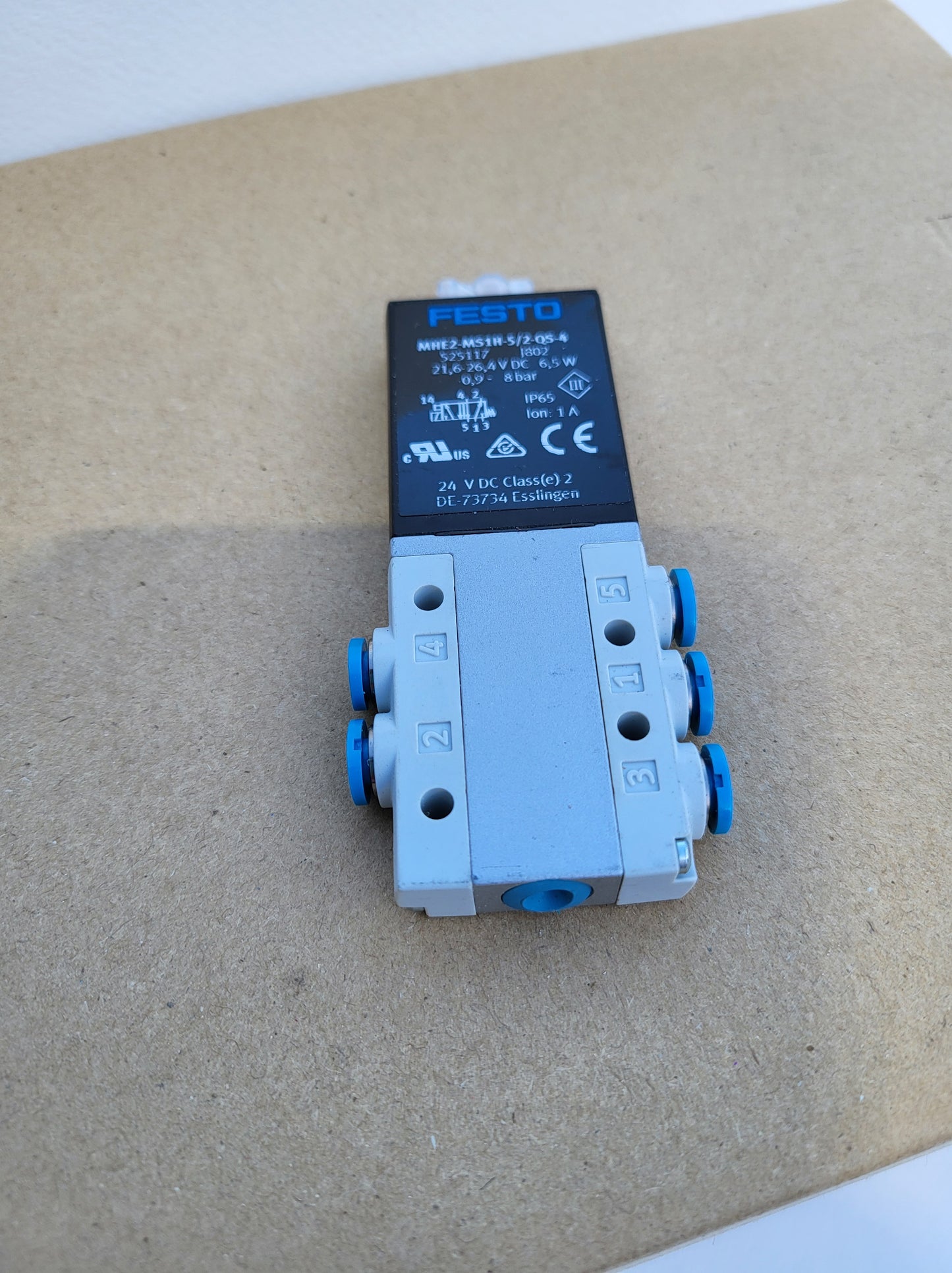 MHE2-MS1H-5/2-QS-4 solenoid valve, Festo