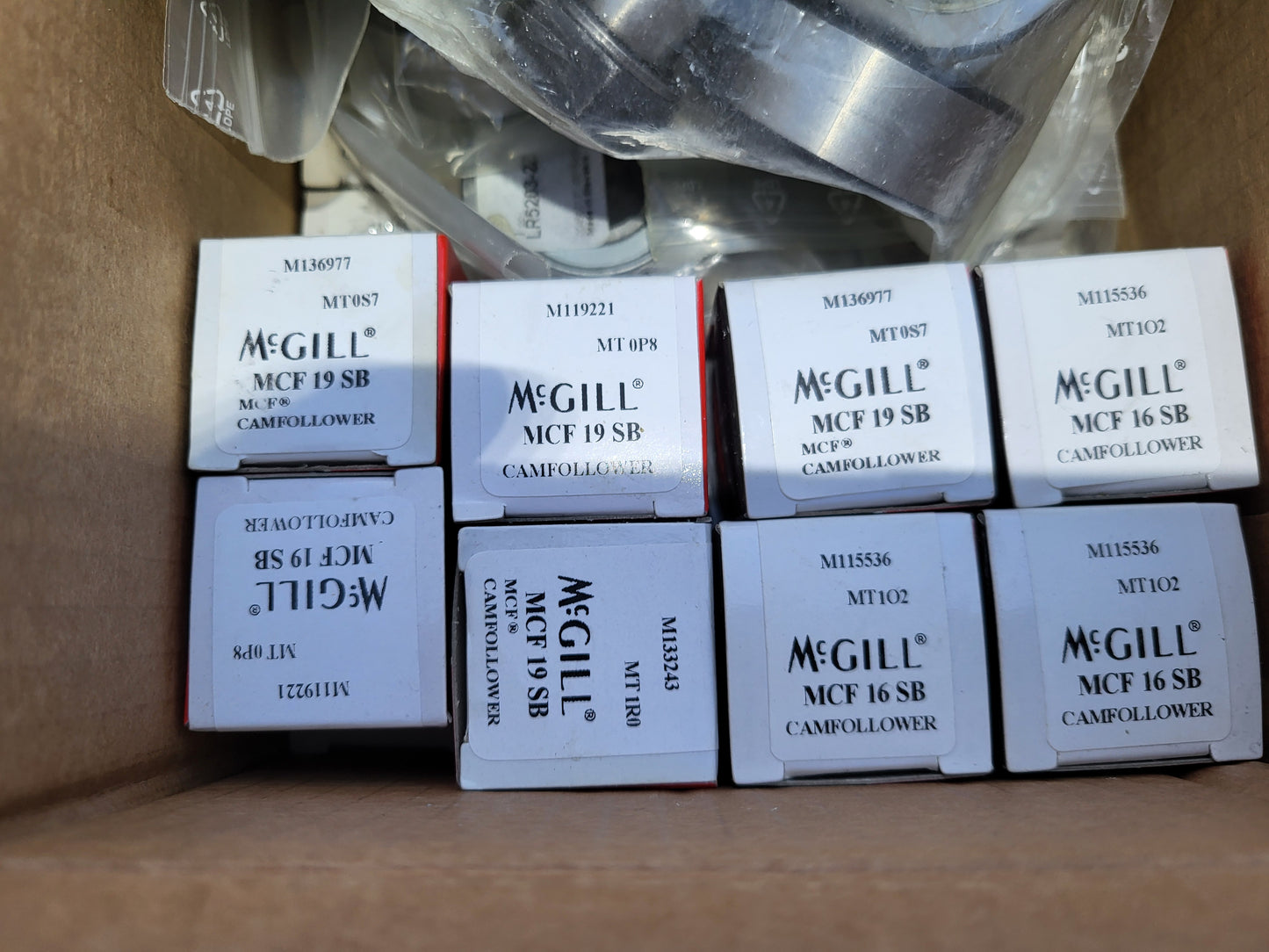 MCF 19 SB, MCGILL bearings
