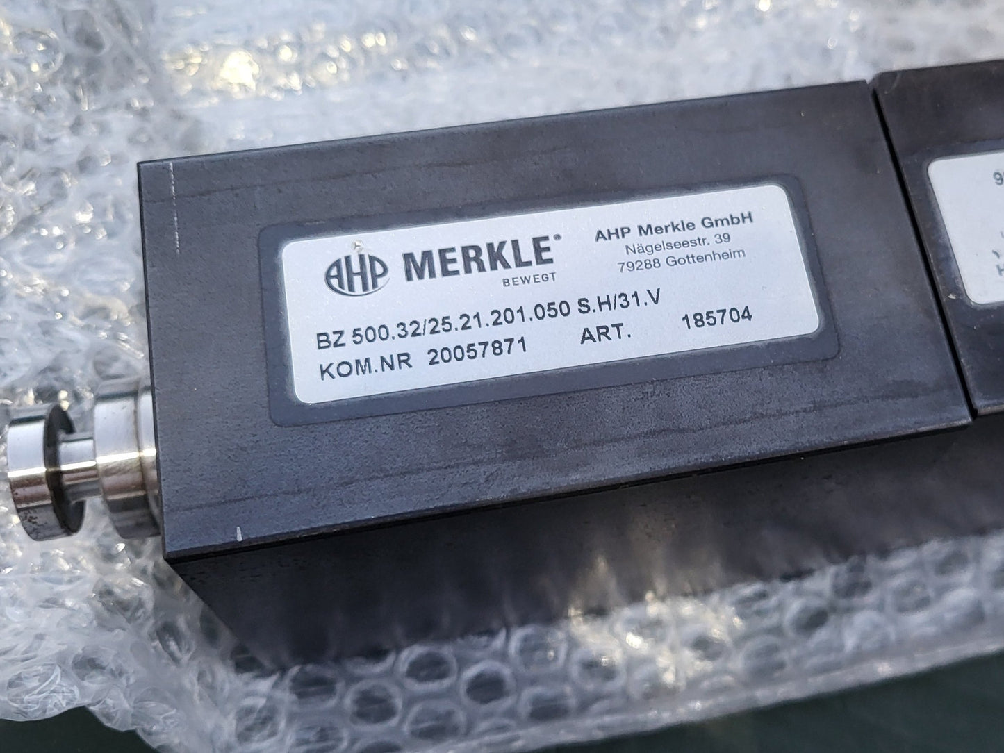 BZ 500.32/25.21.201.050 S.H/31.V, MERKLE hidraulikus blokkhenger