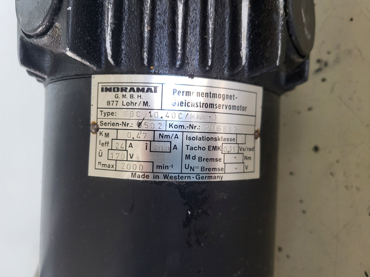 MDC10.40C/MMA-0, 170V DC-szervo motor, ~2.1 kW, Indramat