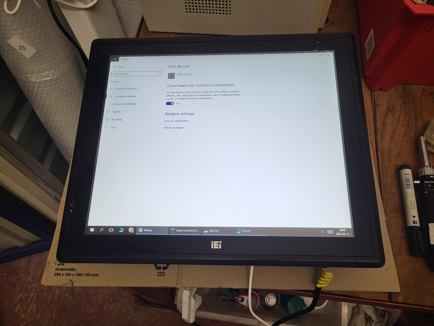 PPC-F15B-BTi-J1/2G/R-R22, IEI, panel pc