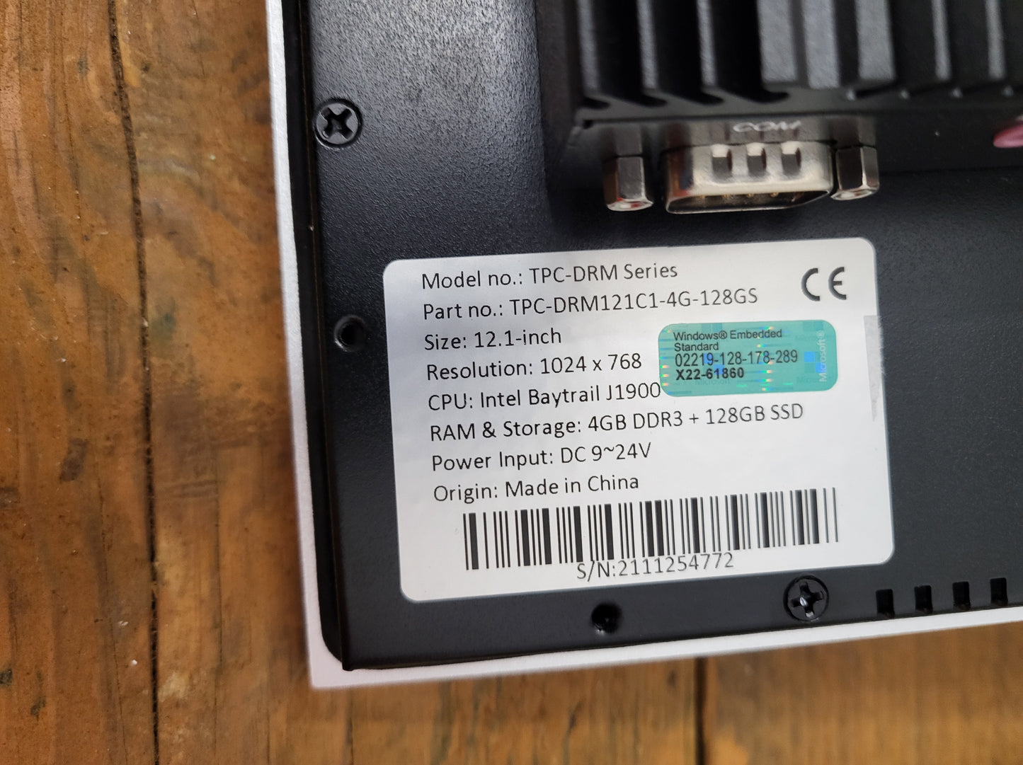 TPC-DRM121C1-4G-128GS ipari panel-pc, Taicenn, új modulok