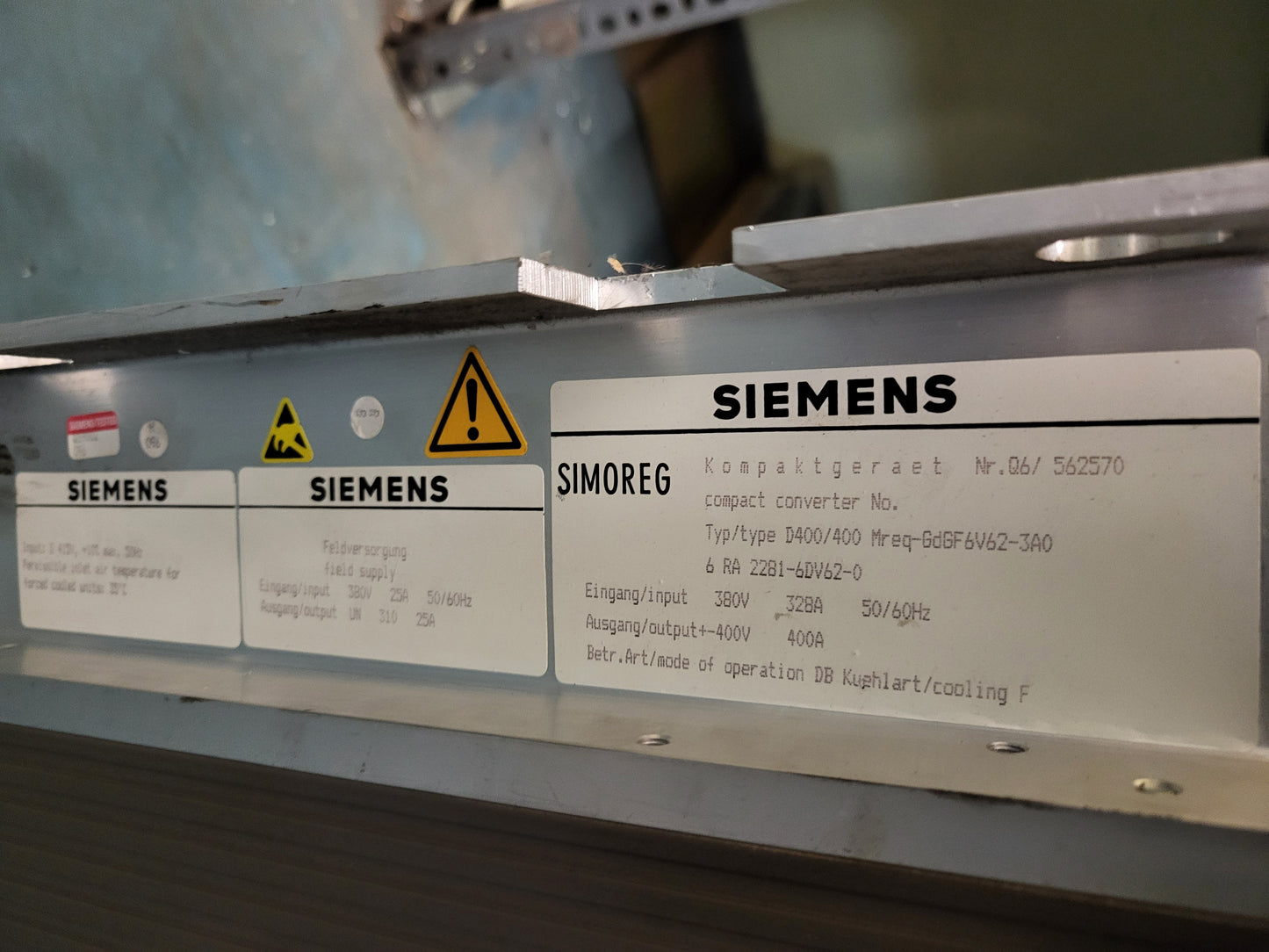 6RA2281-6DV62-0, Simoreg, compact converter, 400A, 160kW, DC drive