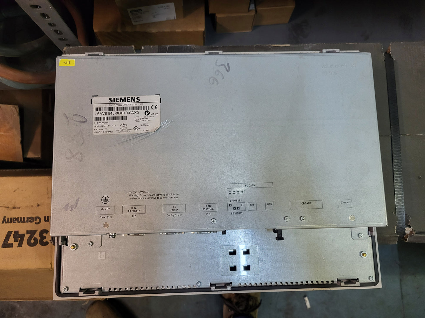 6AV6545-0DB10-0AX0, Multipanel MP370, Touch-15 TFT