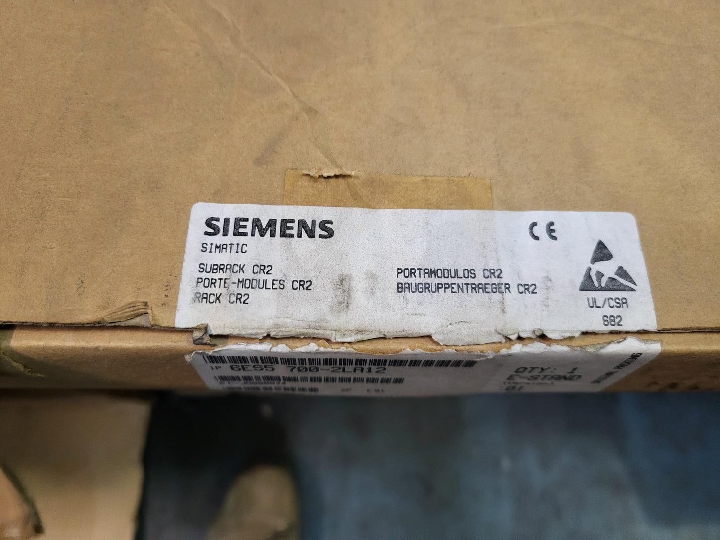 6ES5700-2LA12, S5115U plc-rendszerhez rack-egység