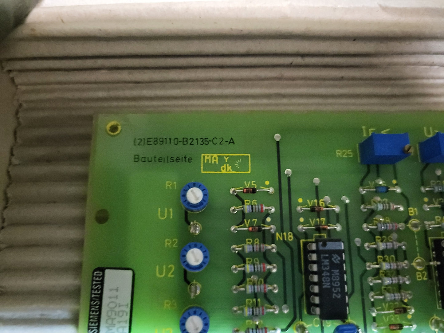 6RA8213-6AB0, Siemens Simoreg kártya, (2) E89110-B2135-C2-A