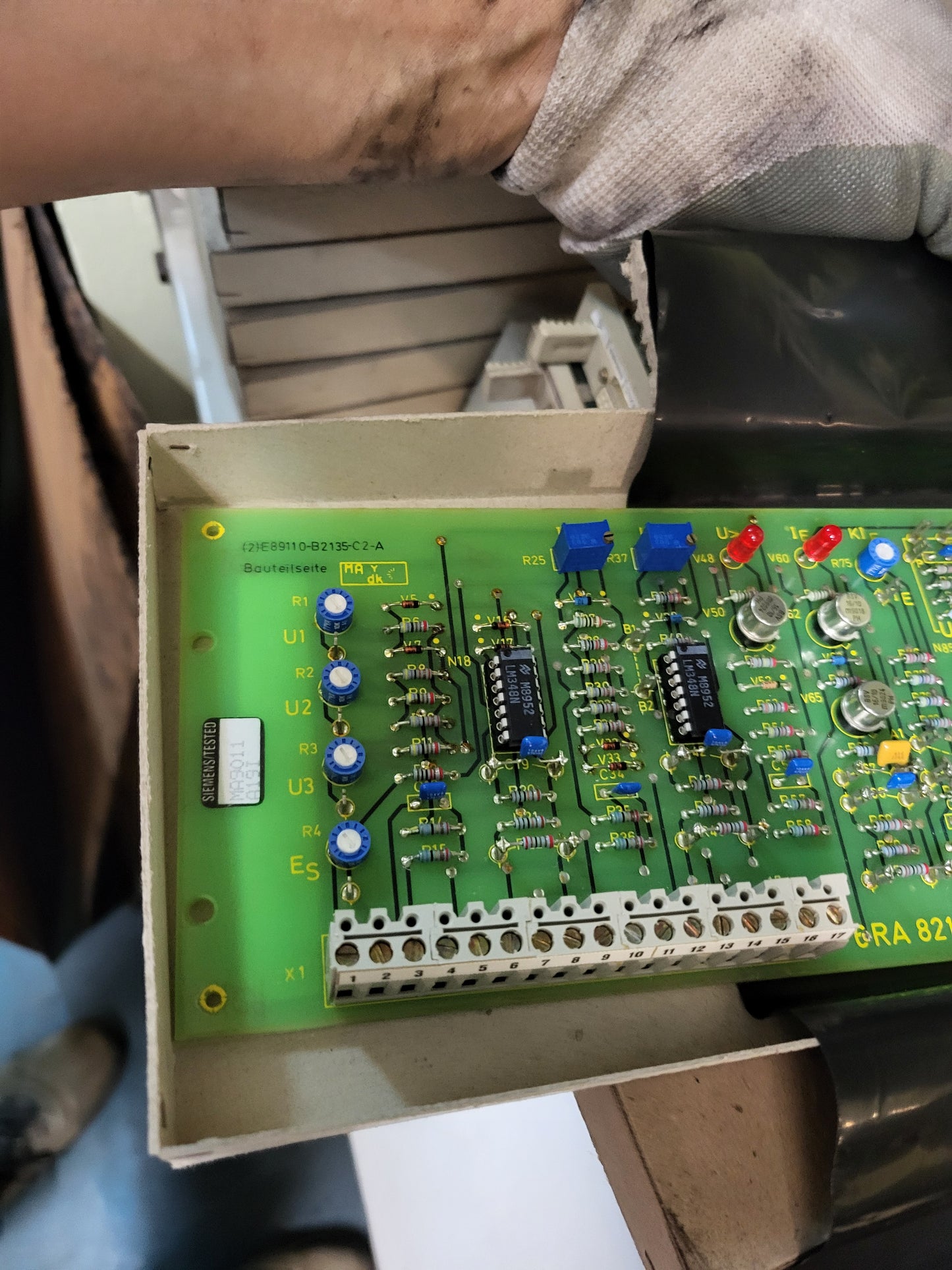 6RA8213-6AB0, Siemens Simoreg kártya, (2) E89110-B2135-C2-A