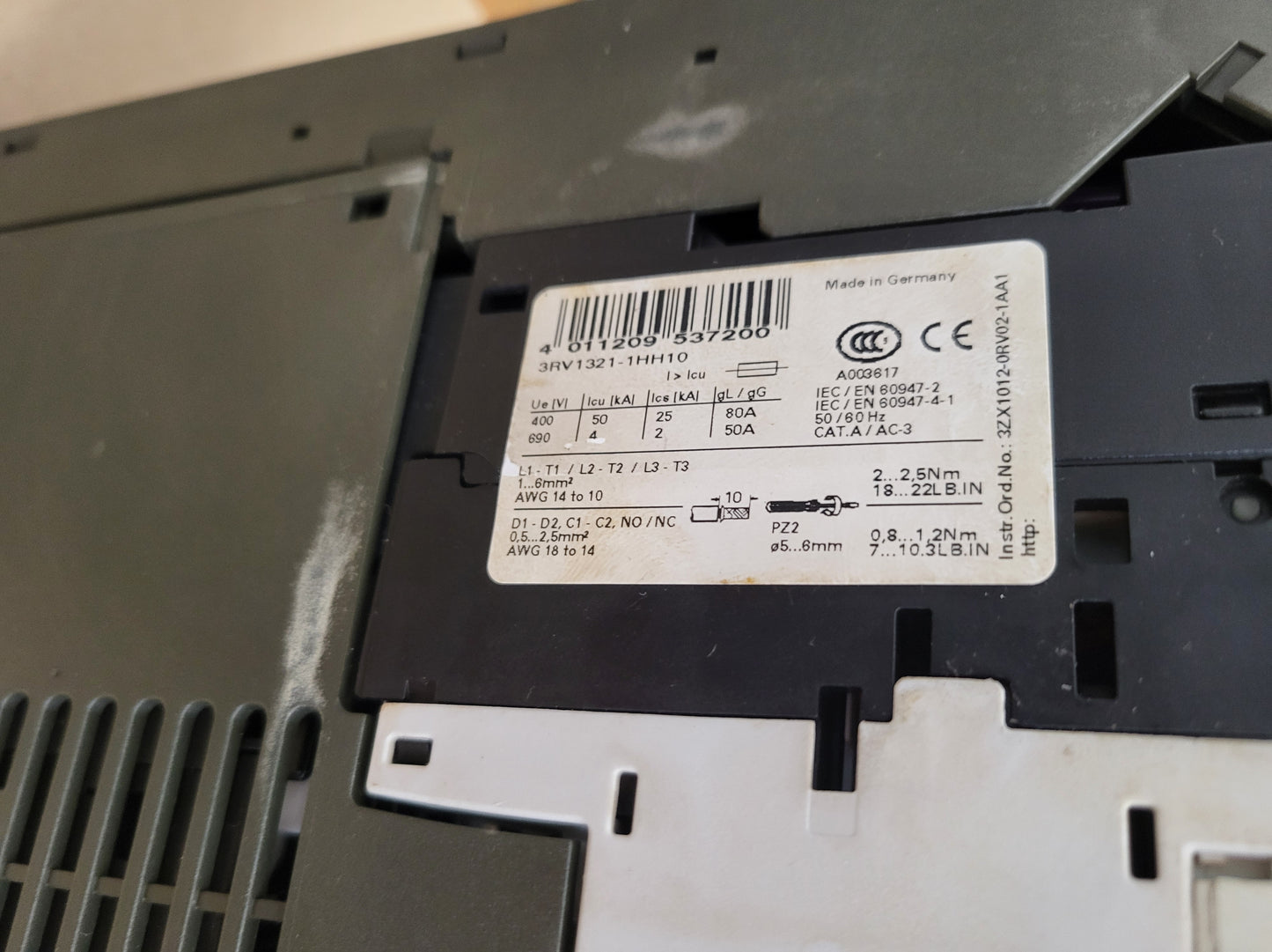 3RK1301-0BB13-0AA2, direkt motorindító modul, 2,4...8A