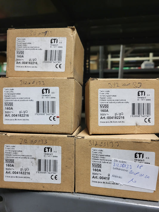 4182216,NV00 160A, késes olvadóbiztosító, ETI