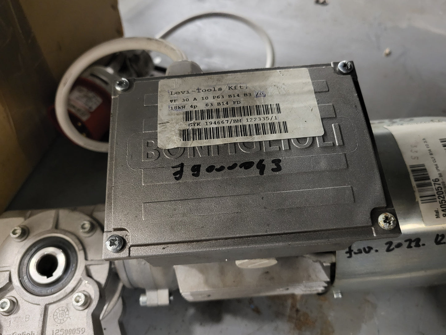 840520576, Bonfiglioli gear motor, 0.18kW, BN 63B 4 B14 FD 230/400-50 IP54