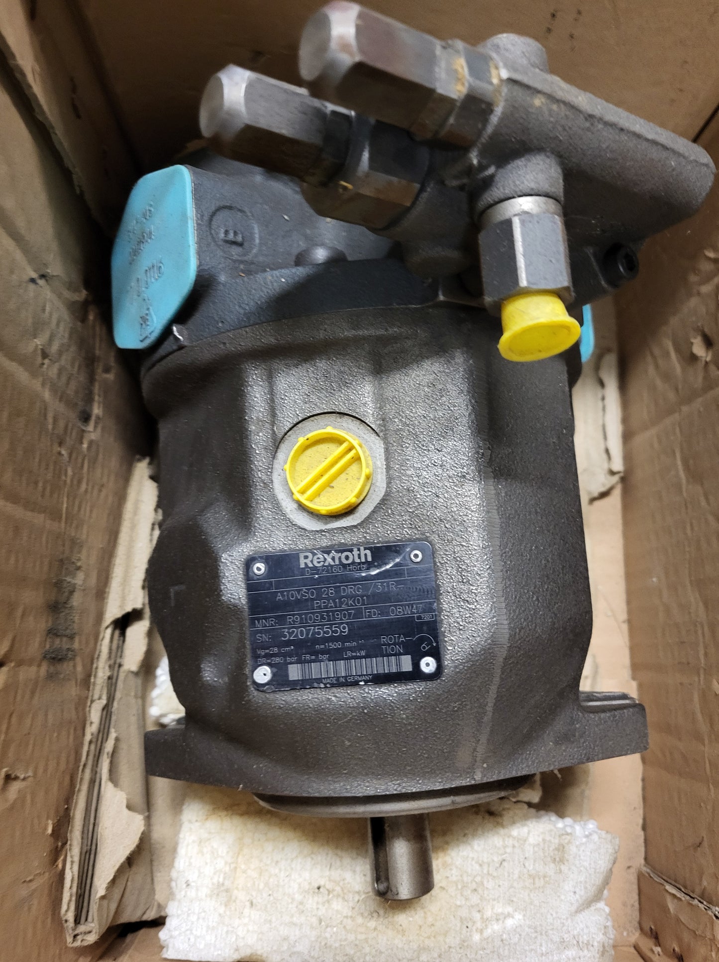 R910931907, A10VSO 28 DRG /31R-PPA12K01, Universal-Mitteldruckpumpe, 280bar, Rexroth